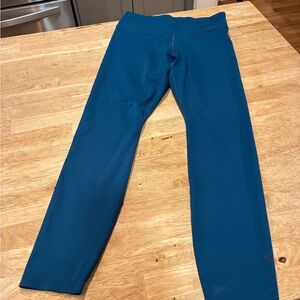 Nike Running Dri-FIT Teal Blue Print Leggings Womens Medium Running E4